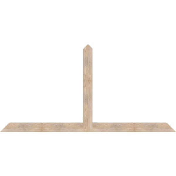 Ekena Millwork Portland Smooth Timber Gable Bracket, Douglas Fir, 108"W x 54"H x 5 1/2"D x 5 1/2"F, 12/12 Pitch GBW108X54X0606POR00SDF - main